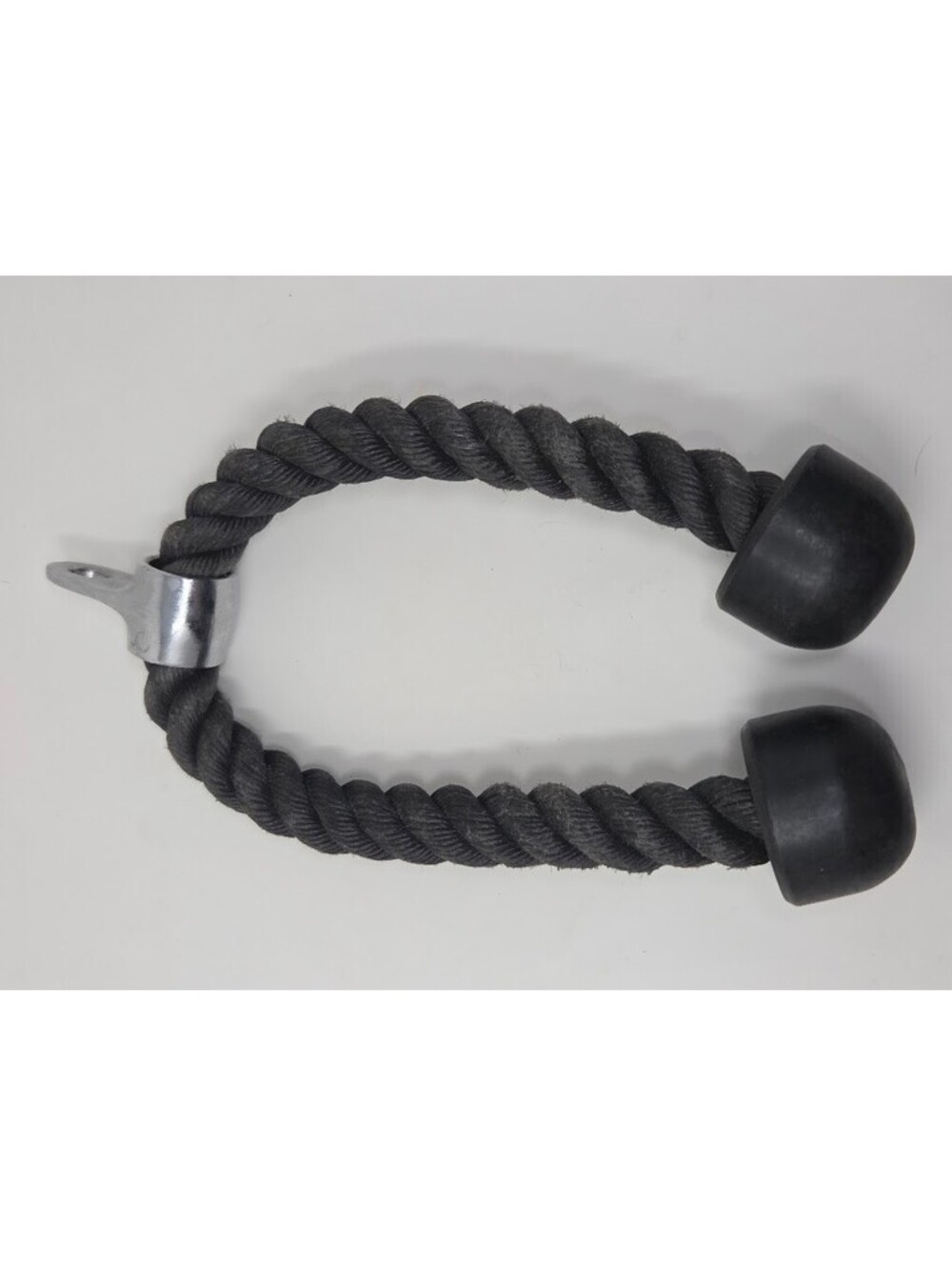Tricep Rope Cable Attachment Black Braided Rope Rubber Grip Exercise Handle